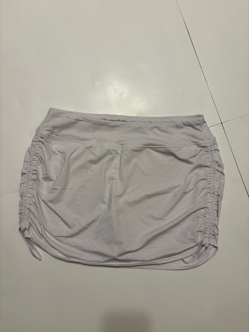 Reel Legends White Ruched Athletic Skort